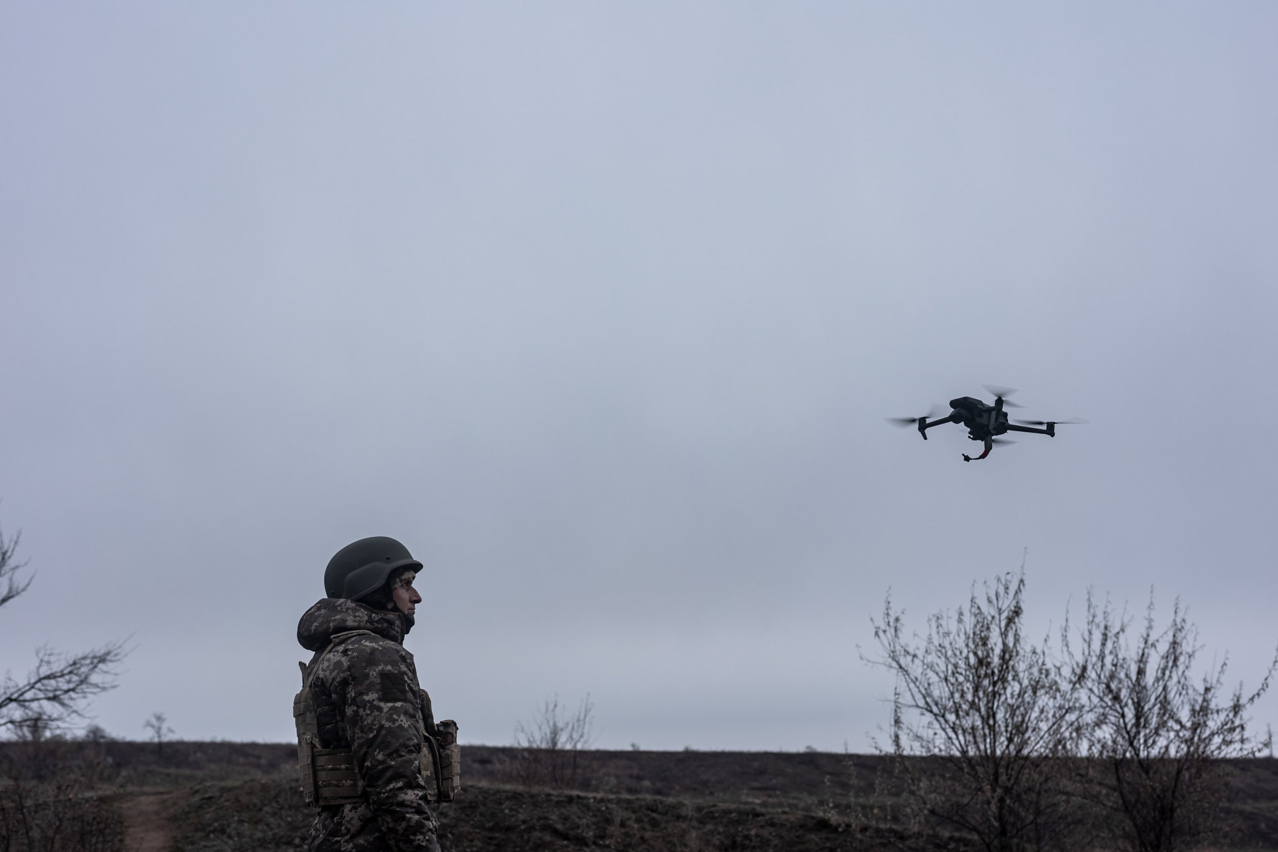 Training session of Ukrainian soldiers in Donetsk Oblast